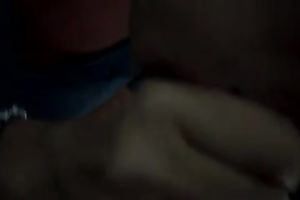 Extremely voracious for jizz dark head sucked buddy's lollicock