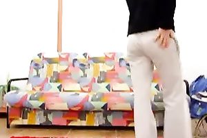 Kinky non-professional cam floozy pulled down her panties and showed off her large rack