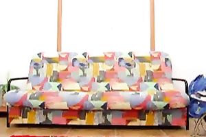 Kinky non-professional cam floozy pulled down her panties and showed off her large rack