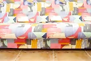 Kinky non-professional cam floozy pulled down her panties and showed off her large rack