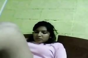 Amateur Indian hottie flashed her rather bushy moist wet crack on camera