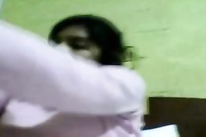 Amateur Indian hottie flashed her rather bushy moist wet crack on camera