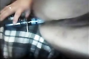 Horny floozy reams her constricted twat with her fresh metallic vibrator