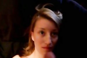 My glamorous GF sucks my prick and lets me cum on her face