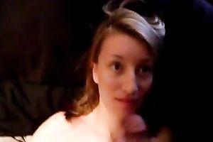 My glamorous GF sucks my prick and lets me cum on her face