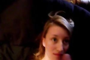 My glamorous GF sucks my prick and lets me cum on her face