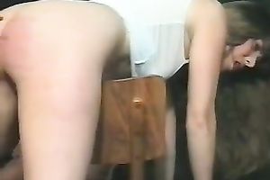 My resigned pale and bootyful GF can't live without arse spanking time