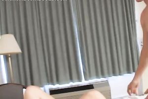 Pinkish cunt of non-professional playgirl is pounded bad in a missionary position