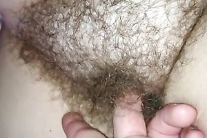 Fat and curly jungle cunt filmed closeup and fingered