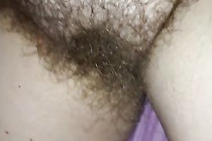 Fat and curly jungle cunt filmed closeup and fingered