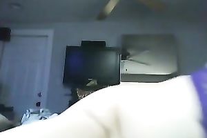 Charming super voluptuous dark haired big beautiful woman was jamming her massive milk shakes