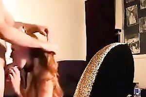 Light haired lewd and perverted girlfriend of mine can't live without engulfing my shlong