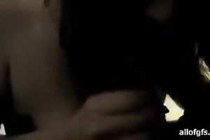 Cock crazed bimbo sucks her lover's BBC like a real pro