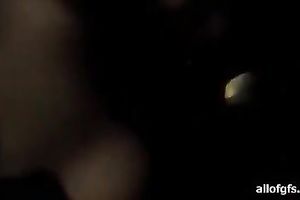 Cock crazed bimbo sucks her lover's BBC like a real pro