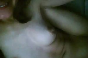 Skinny nerdy Russian webcam legal age teenager Lana masturbates in ottoman