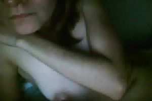 Skinny nerdy Russian webcam legal age teenager Lana masturbates in ottoman