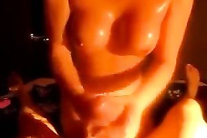 Fantastic cook jerking sex night on web camera with my handy white women