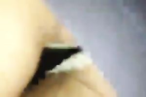 Upskirt view of my Australian girlfriend's juicy dark pants