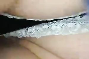 Upskirt view of my Australian girlfriend's juicy dark pants