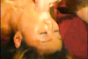 Dumpy light haired Asian jade gives sloppy deep face hole