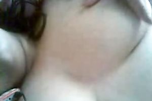 Sexy charming non-professional Indian dark brown plays with her worthwhile large bazookas