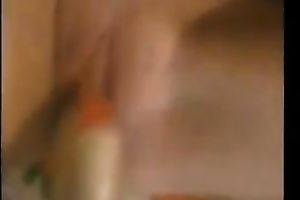 Pleasing my hot slut with a rabbit sextoy on the homemade vid