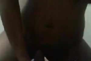 Obedient Indian breasty GF rims my arse and rides me on top