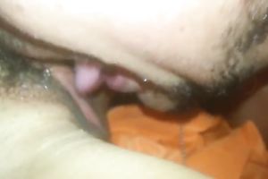 Taped on cam worthy muff diving provided by my buddy for his pretty Married slut