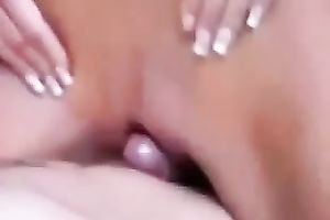 Tempting honey rubbing her pussy against my shlong in a cowgirl position