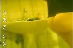 The curvaceous and round a-hole of my girl in the washroom