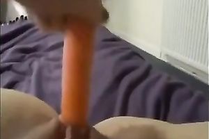 Vitamin therapy for my salacious ex GF masturbating with a carrot