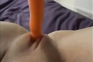 Vitamin therapy for my salacious ex GF masturbating with a carrot