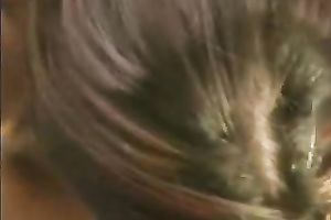 Frisky black haired college hottie acquires my load on her face