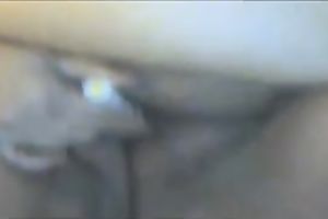 Chubby dark brown girlfriend blows my cock on POV homemade film