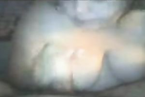 Chubby dark brown girlfriend blows my cock on POV homemade film