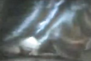 Chubby dark brown girlfriend blows my cock on POV homemade film