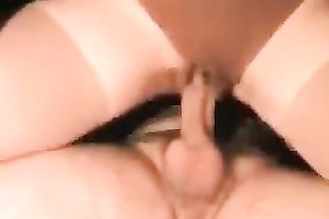 Sizzling doll puts her pants aside taking a ride on a hard schlong in a cowgirl pose