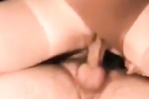 Sizzling doll puts her pants aside taking a ride on a hard schlong in a cowgirl pose