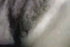 Asian cute all natural dark brown horny white wife was rubbing her rather shaggy snatch