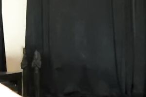 Desiring blond star rubbing her snatch in her bedroom