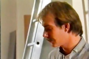 Skinny and super hawt golden-haired playgirl loved to engulf her boyfriend's big penis