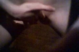 Pale wench with miniature scones was tenderly tickling her soaked wet crack