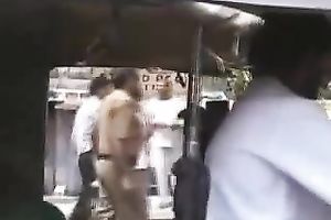 He stands up and cums all over her after obscene sex