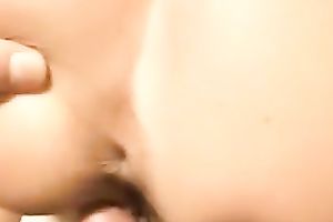 Big breasted ravishing golden-haired dirty slut wife with braids enjoyed sucking weenie