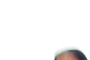 Leggy chocolate web camera slutty wife flashed her petite tits and hawt rounded a-hole