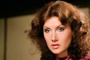 Well shaped hot women with ravishing Mamillas rest in ottoman and tempt every other