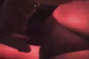 Two Asian playful non-professional cuties nude their taut bra buddies in the night club