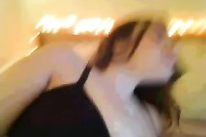 Svelte charming cam nympho in fishnet nylons flashed her curves