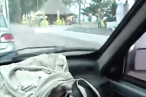 My youthful cheating wife quickly pleasing me with fellatio in my car