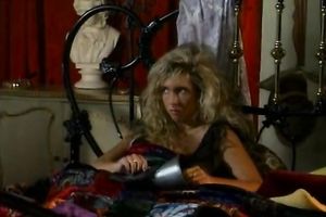 Sexy golden-haired chick with large milk shakes is getting pounded bad missionary style